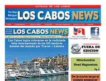 Tablet Screenshot of loscabosnews.com.mx